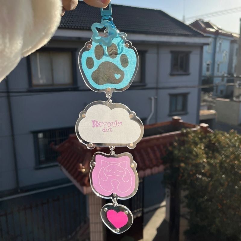 Baekhyun’s concert confetti protective case keychain set (four together)